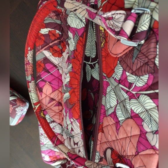 Vera Bradley set of Bohemian Blooms satchel and glasses case Retired Vintage - Picture 7 of 9